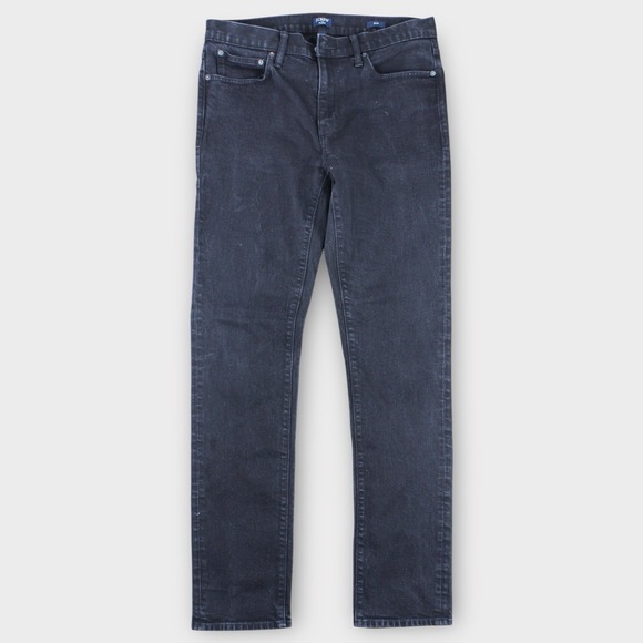Lot of 2 J.Crew Flex Slim Jeans Mens 34x34 Black Dark Wash Stretch Denim - Picture 2 of 5